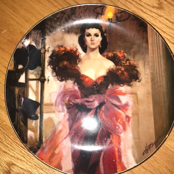 $25 Gone with the wind plate - Picture 1 of 3